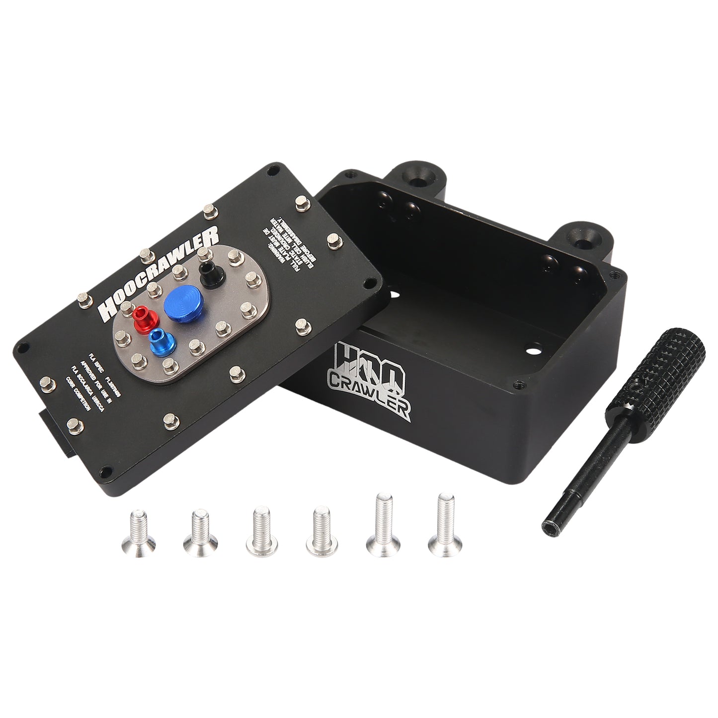 HooCrawler™ Aluminum Alloy 1:10 Scale RC Fuel Cell Receiver Box for RC4WD TF2 SCX10 Pro VS4-10 1/8 1/10 RC Crawler Upgrade